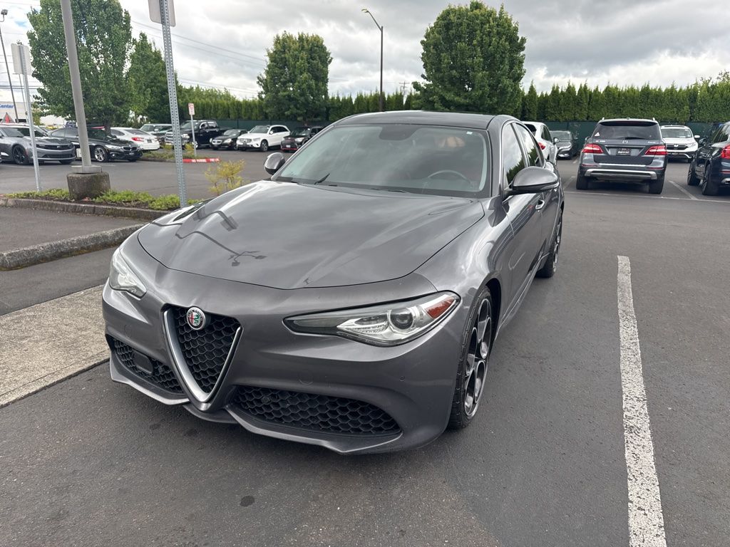 Gray Metallic 2019 Alfa Romeo Giulia Ti Sport RWD Sedan Rear-Wheel Drive 8-Speed Automatic