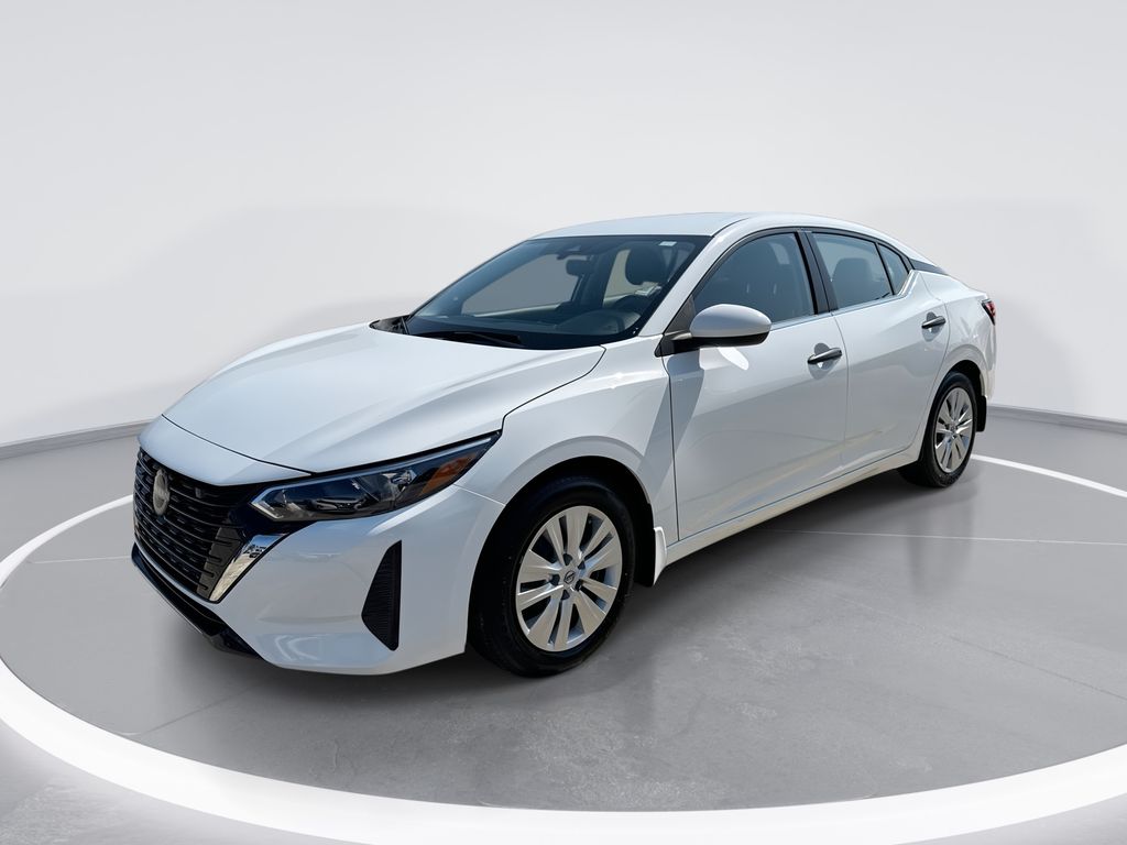 White (Fresh Powder) 2025 Nissan Sentra Sedan Front-Wheel Drive Continuously Variable Transmission