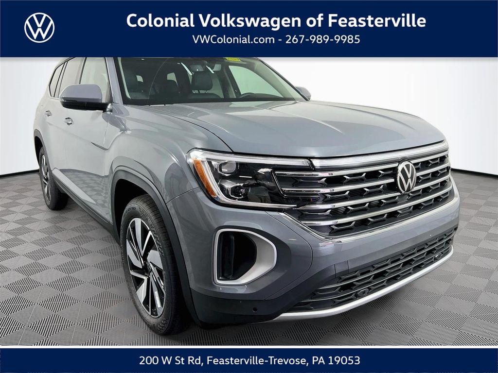 Pure Gray 2026 Volkswagen Atlas SUV / Crossover All-Wheel Drive 8-Speed Automatic