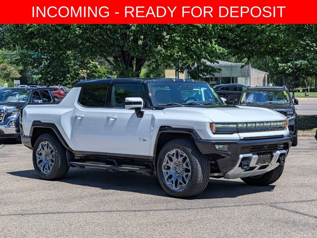 Interstellar White 2024 GMC Hummer EV Pickup Pickup Truck All-Wheel Drive 1-Speed Automatic