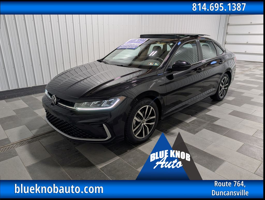 Black 2025 Volkswagen Jetta Sedan Front-Wheel Drive 8-Speed Automatic