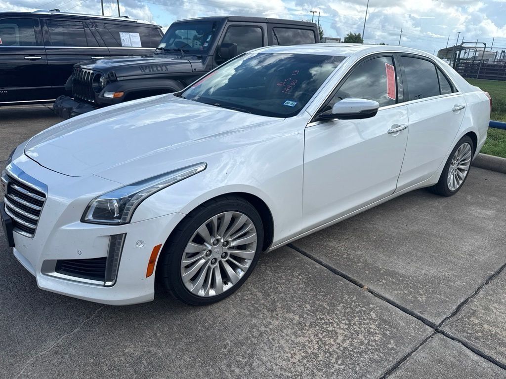 Crystal White Tricoat 2018 Cadillac CTS Sedan Rear-Wheel Drive 8-Speed Automatic