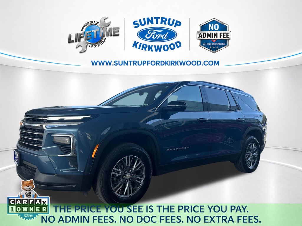 Lakeshore Blue Metallic 2024 Chevrolet Traverse SUV / Crossover Front-Wheel Drive 8-Speed Automatic