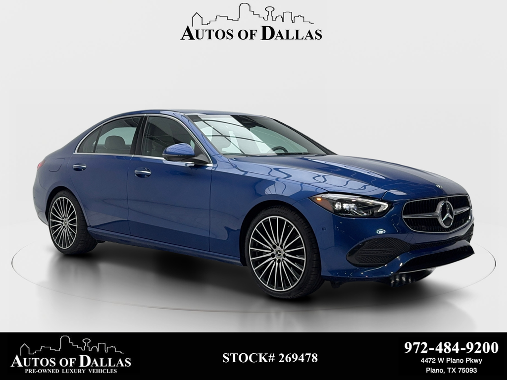 Blue 2025 Mercedes-Benz C-Class C 300 RWD Sedan Rear-Wheel Drive 9-Speed Automatic