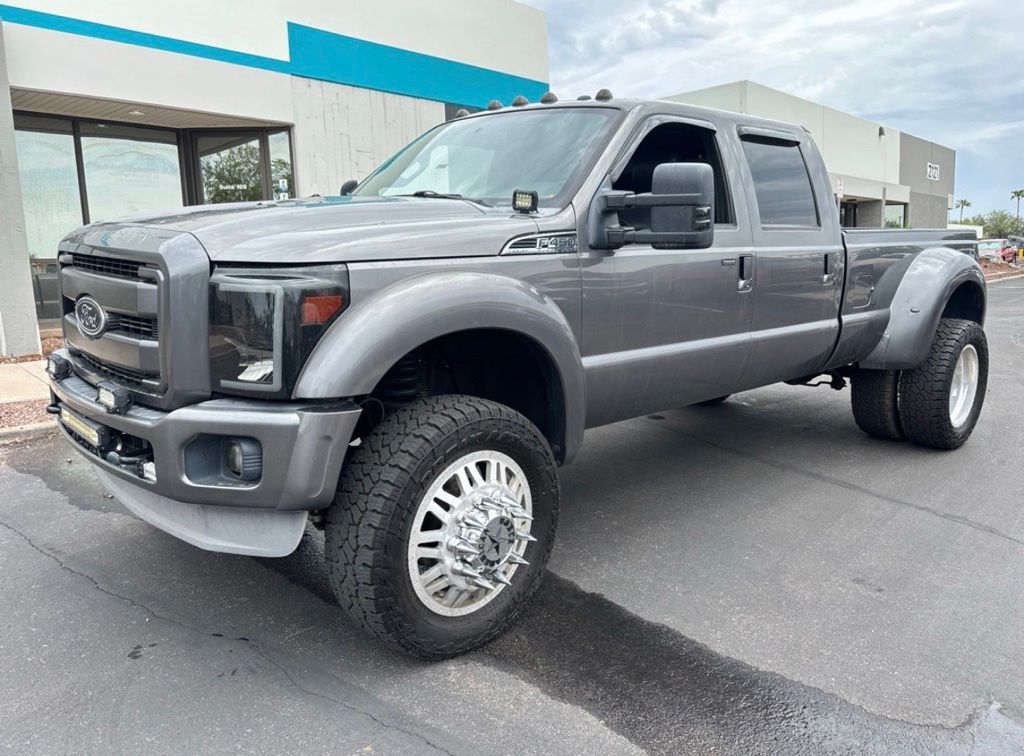 Sterling Gray Metallic 2012 Ford F-450 Super Duty Pickup Truck Four-Wheel Drive 6-Speed Automatic