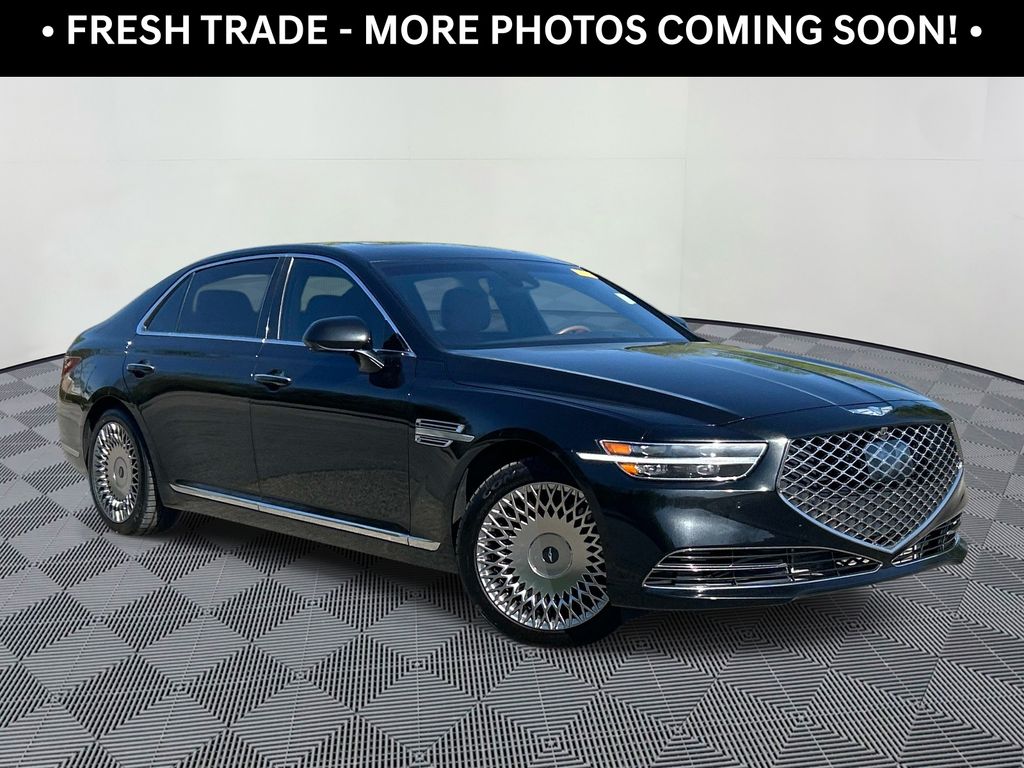 Black 2022 Genesis G90 3.3T Premium RWD Sedan Rear-Wheel Drive 8-Speed Automatic