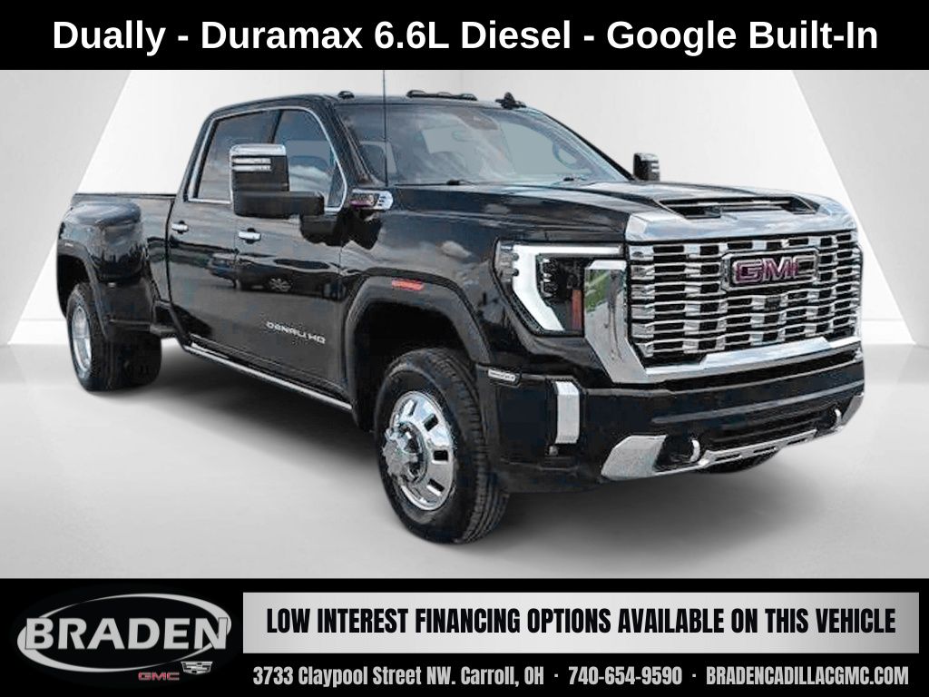 Onyx Black 2024 GMC Sierra 3500HD Pickup Truck Four-Wheel Drive Automatic