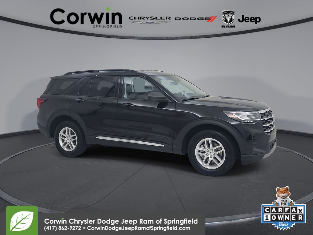 Black Metallic 2025 Ford Explorer SUV / Crossover All-Wheel Drive Automatic