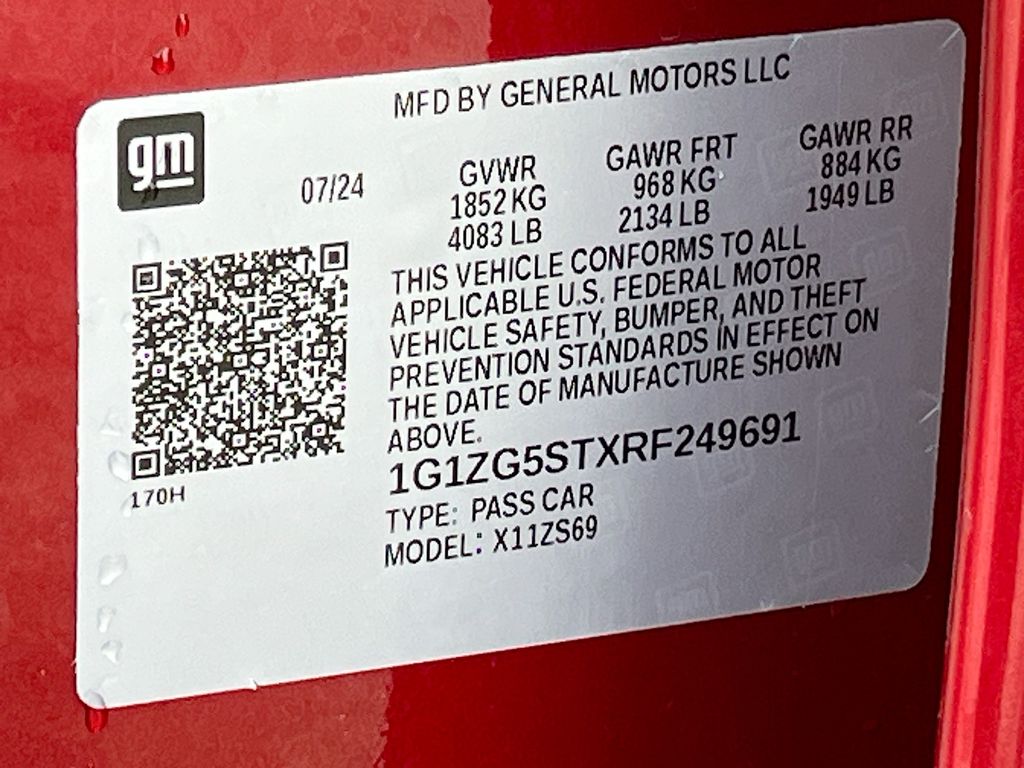 2024 Chevrolet Malibu RS Red at Shottenkirk Kia Fort Bend