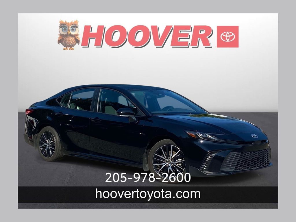 Midnight Black Metallic 2025 Toyota Camry Sedan Front-Wheel Drive Continuously Variable Transmission
