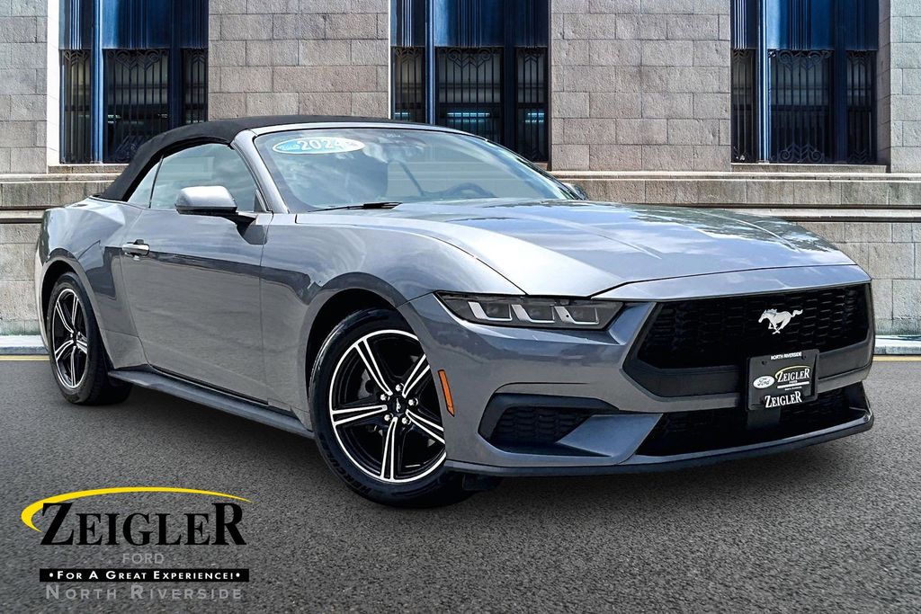 Gray Metallic 2024 Ford Mustang EcoBoost Premium Convertible RWD Convertible Rear-Wheel Drive Automatic