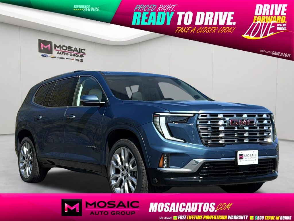 Blue 2025 GMC Acadia Denali AWD SUV / Crossover Four-Wheel Drive 8-Speed Automatic