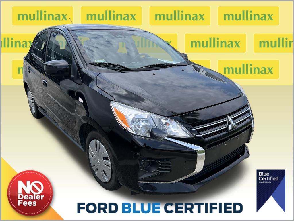 Jet Black Metallic 2024 Mitsubishi Mirage Hatchback Front-Wheel Drive Continuously Variable Transmission