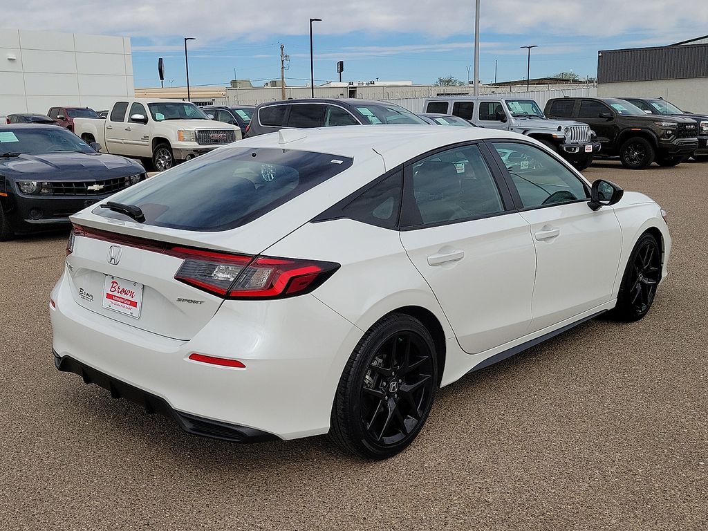 2025 Honda Civic Sport White at Brown Honda