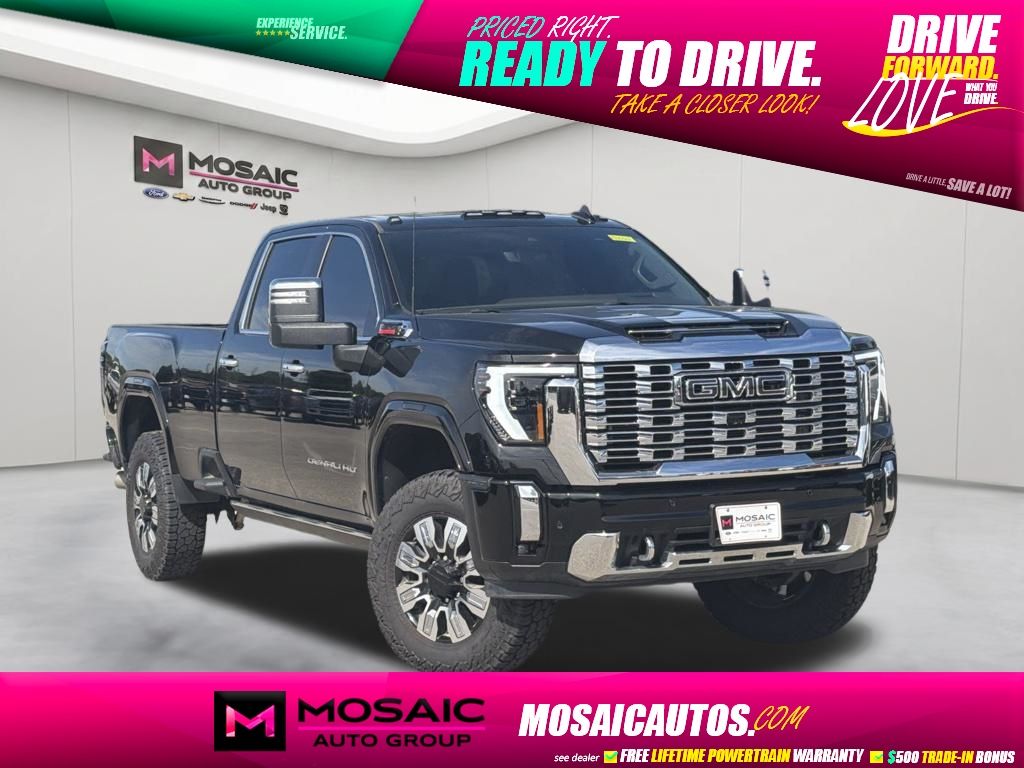 Onyx Black 2025 GMC Sierra 3500HD Pickup Truck Four-Wheel Drive Automatic