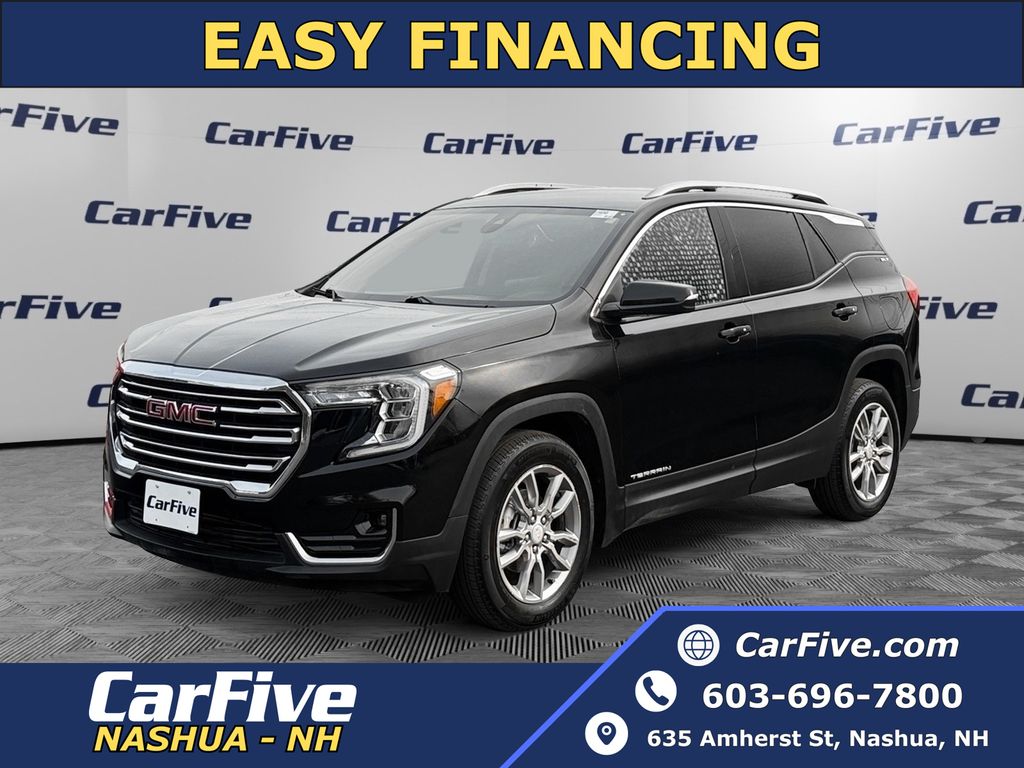 Black (Ebony Twilight Metallic) 2022 GMC Terrain SLT AWD SUV / Crossover All-Wheel Drive 9-Speed Automatic
