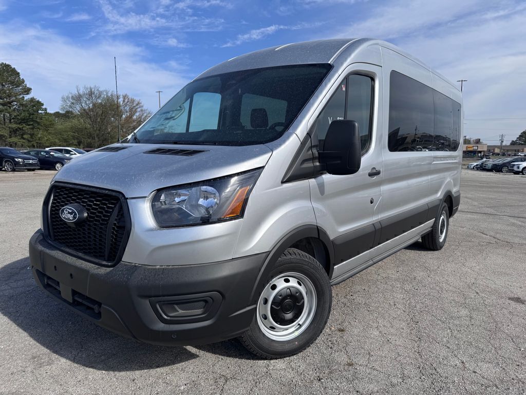 Silver 2026 Ford Transit Passenger Van