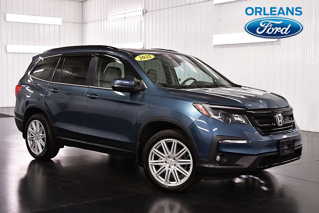 Gray (Steel Sapphire Metallic) 2022 Honda Pilot SUV / Crossover All-Wheel Drive 9-Speed Automatic