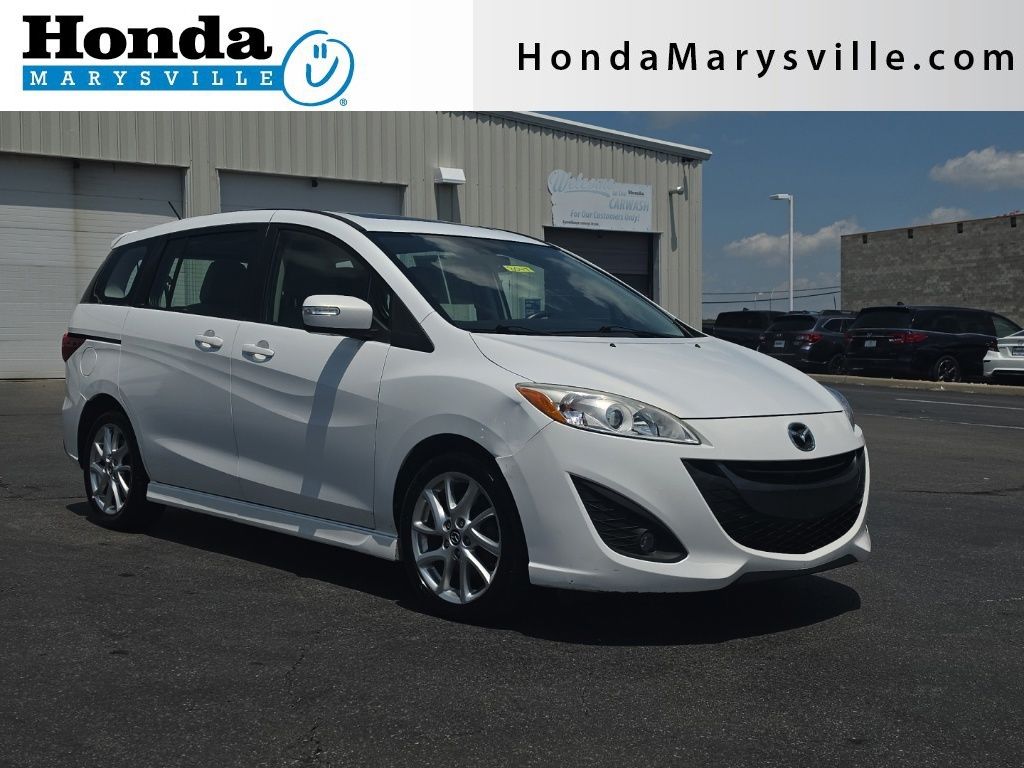 Crystal White Pearl 2014 Mazda MAZDA5 Minivan Front-Wheel Drive 5-Speed Automatic Overdrive