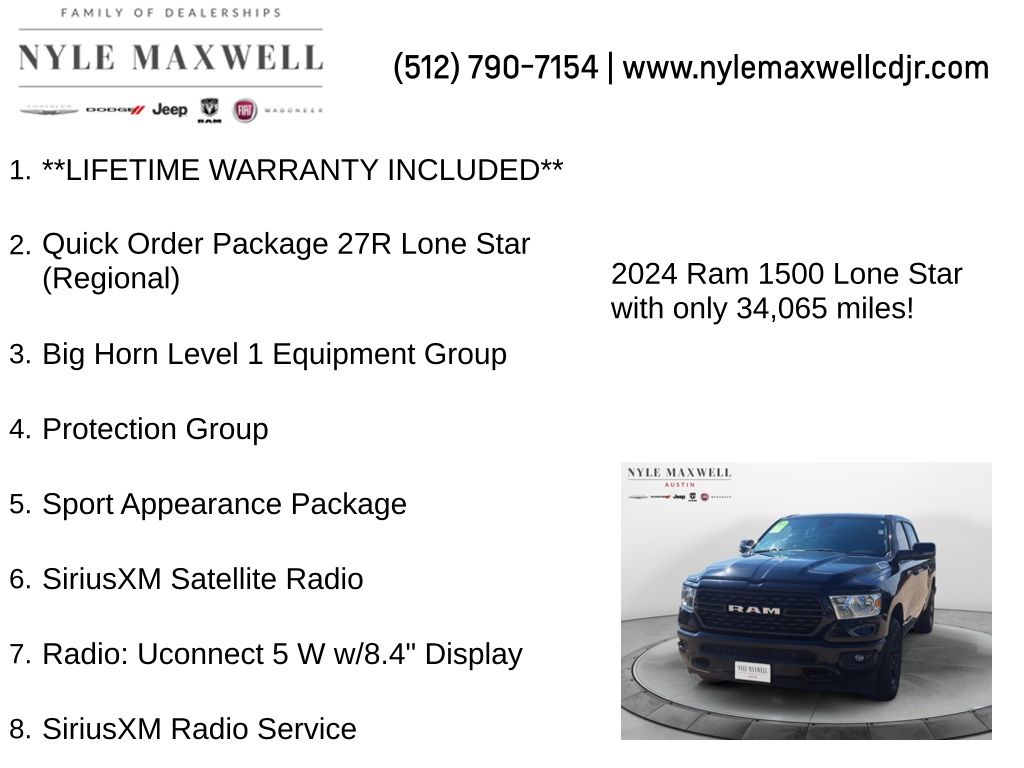Used Car 2024 Ram 1500  Big Horn/lone Star For Sale In Austin, Texas