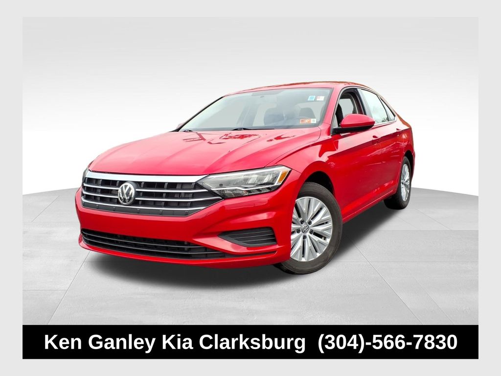 Red 2019 Volkswagen Jetta Sedan Front-Wheel Drive 6-Speed Manual