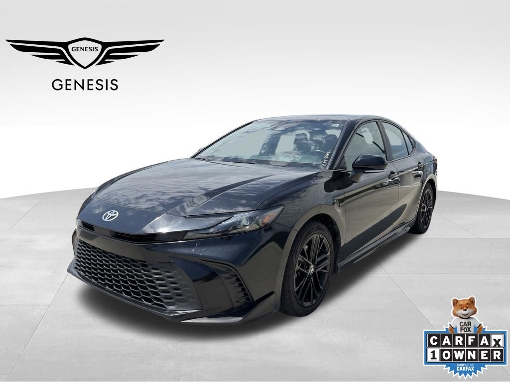 Midnight Black Metallic 2025 Toyota Camry SE FWD Sedan Front-Wheel Drive Continuously Variable Transmission