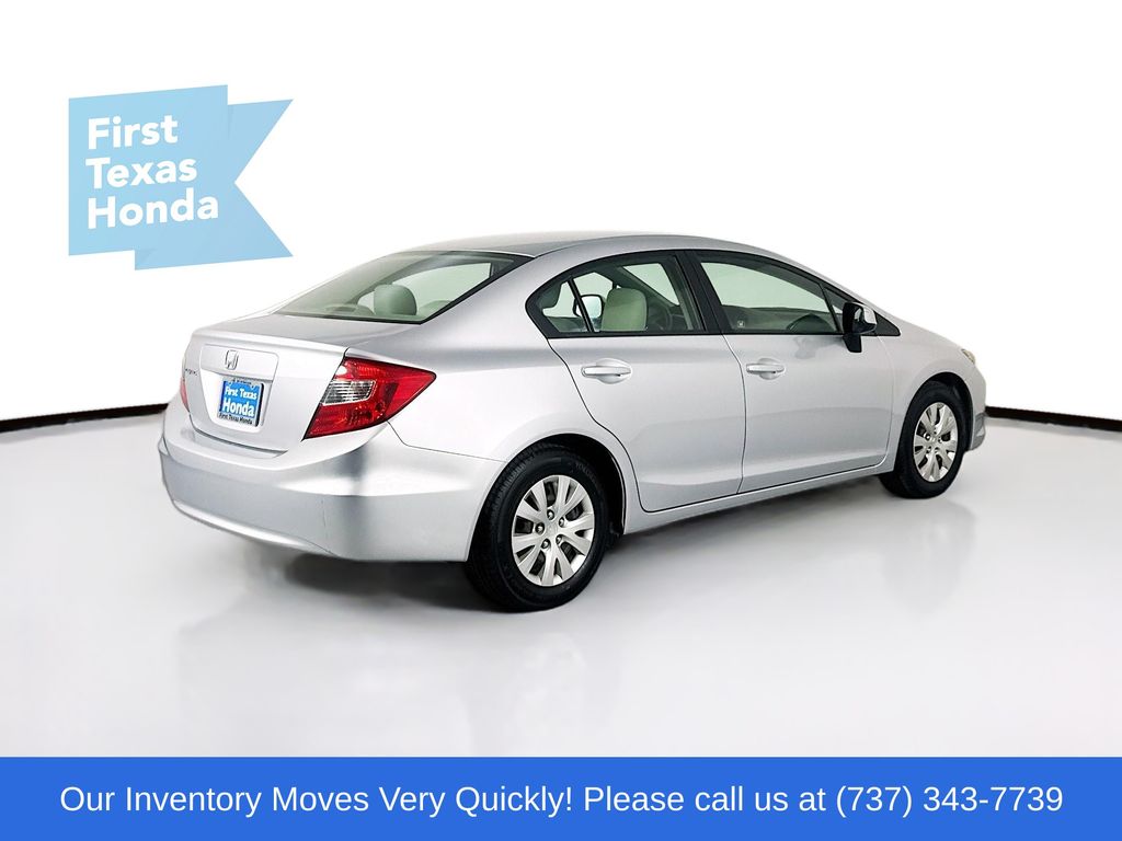 Used Car 2012 Honda Civic  Lx For Sale Under $12,000 In Austin, Texas