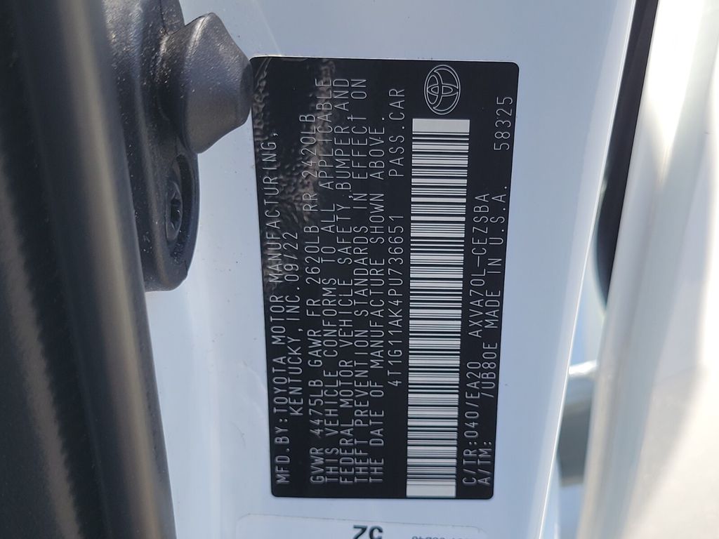 Certified Used 2023 White Toyota SE image 17