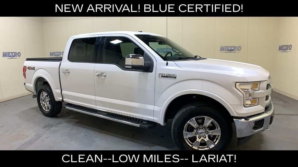 White Platinum Metallic Tri-Coat 2017 Ford F-150 Pickup Truck Four-Wheel Drive 6-Speed Automatic