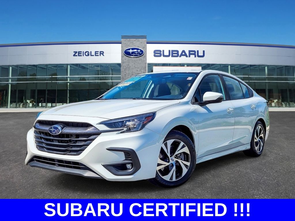 Crystal White Pearl 2024 Subaru Legacy Sedan All-Wheel Drive Continuously Variable Transmission
