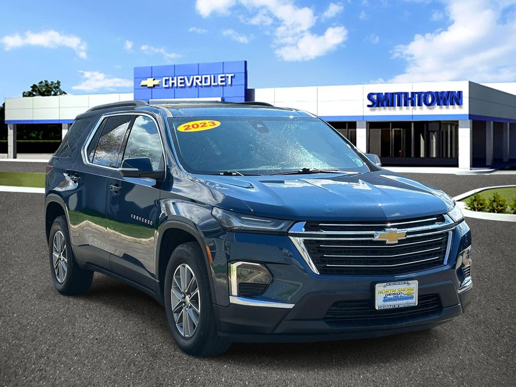 Blue Metallic 2023 Chevrolet Traverse LT Cloth AWD SUV / Crossover Four-Wheel Drive 9-Speed Automatic