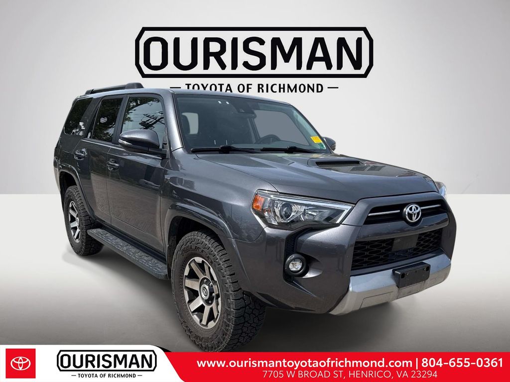 Magnetic Gray Metallic 2021 Toyota 4Runner TRD Off-Road Premium 4WD SUV / Crossover Four-Wheel Drive 5-Speed Automatic Overdrive