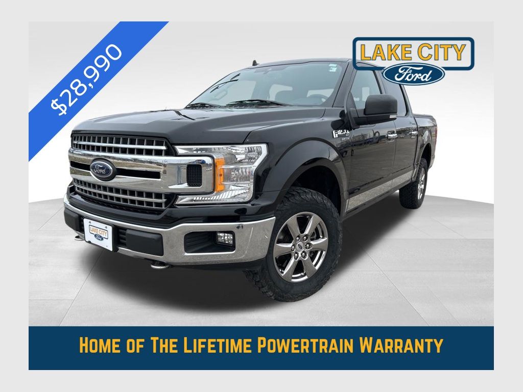 Agate Black Metallic 2020 Ford F-150 XLT SuperCrew 4WD Pickup Truck Four-Wheel Drive Automatic