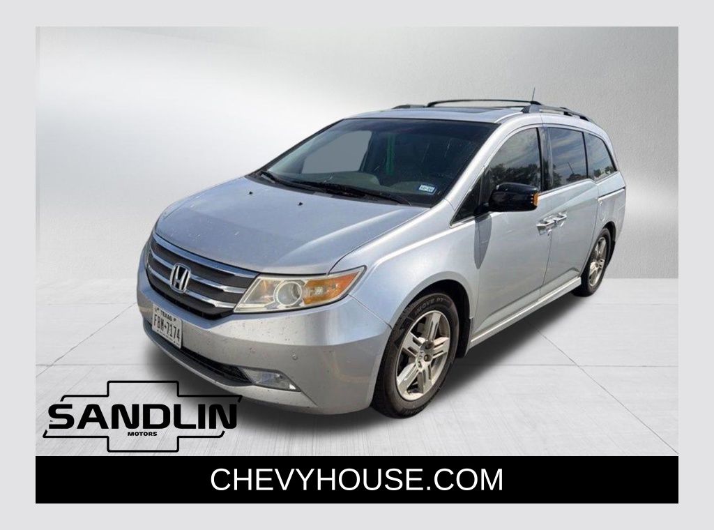 Silver 2011 Honda Odyssey Touring FWD Minivan Front-Wheel Drive 6-Speed Automatic
