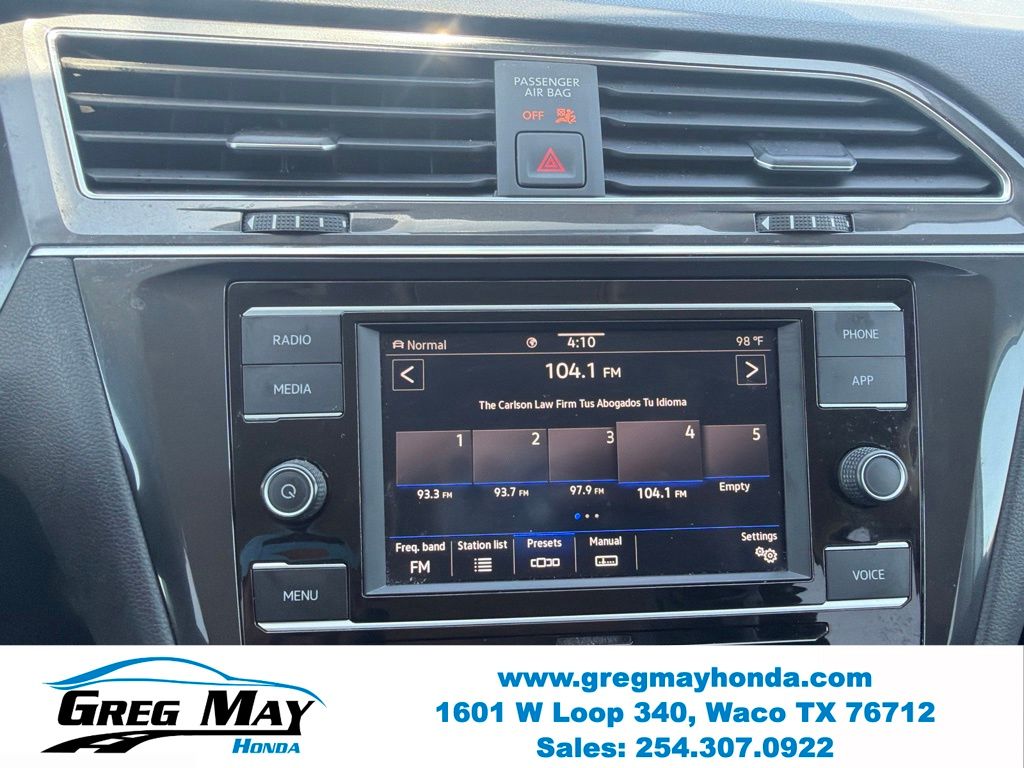 2021 Volkswagen Tiguan 2.0T S Silver at Greg May Honda