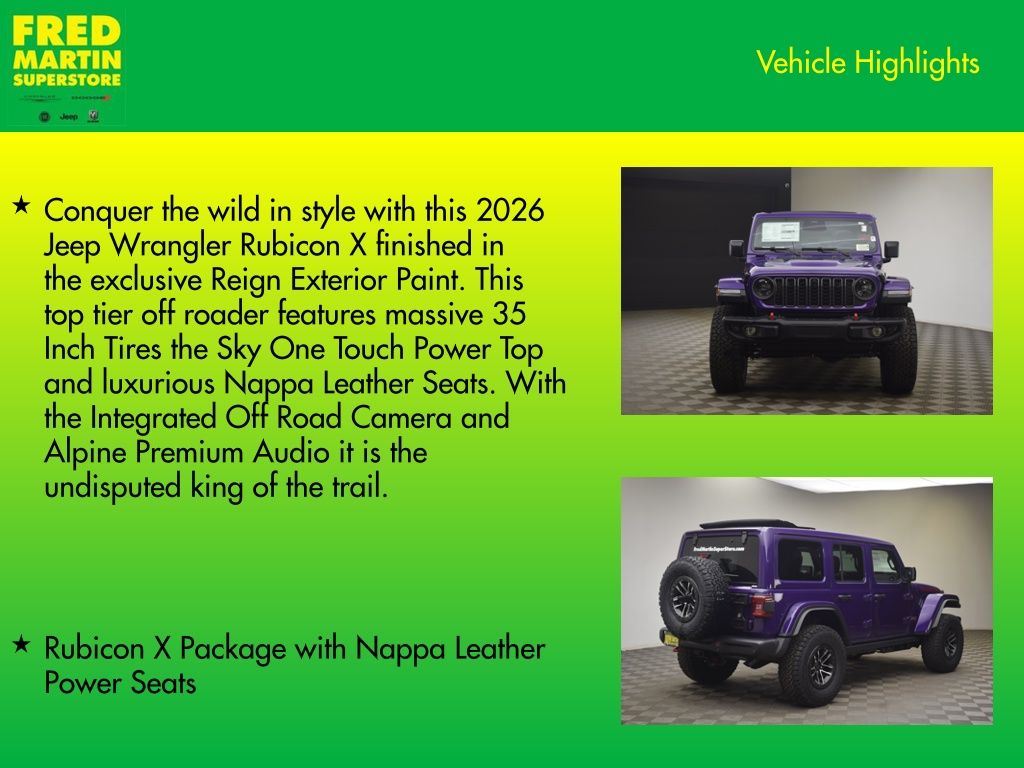 new 2026 Jeep Wrangler car, priced at $63,519