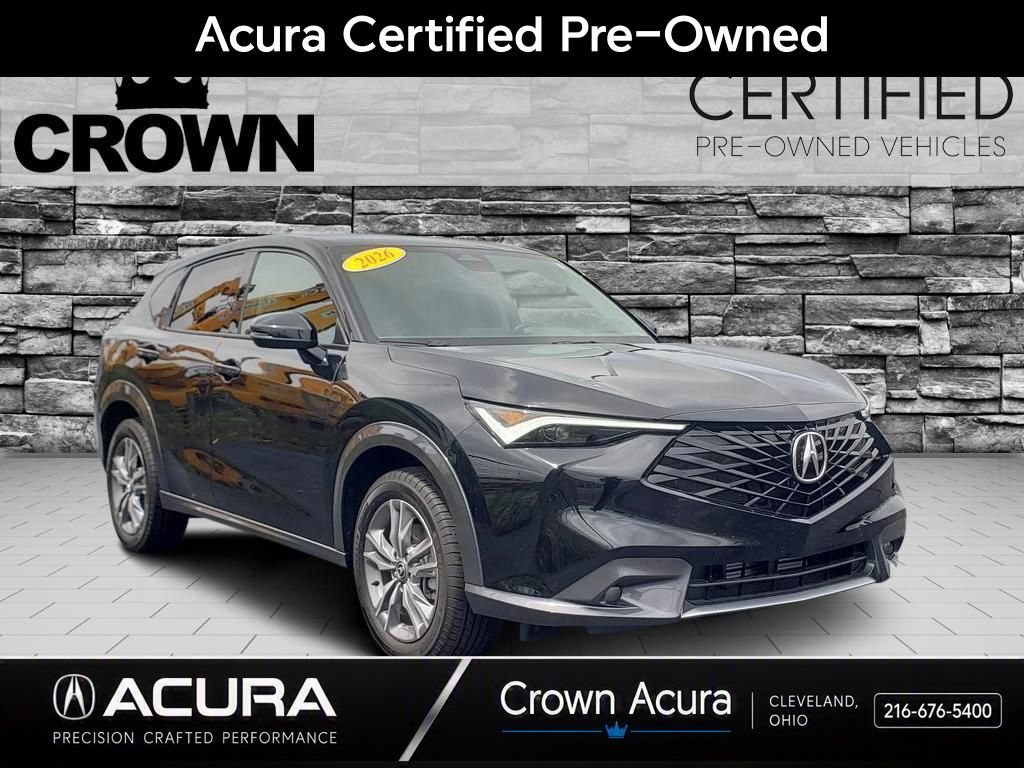Crystal Black Pearl 2026 Acura ADX SUV / Crossover All-Wheel Drive Continuously Variable Transmission