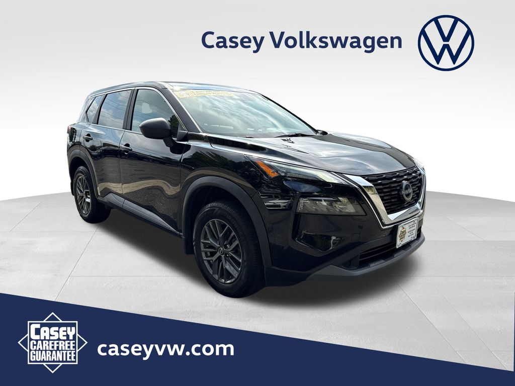 Super Black 2023 Nissan Rogue SUV / Crossover Front-Wheel Drive Continuously Variable Transmission