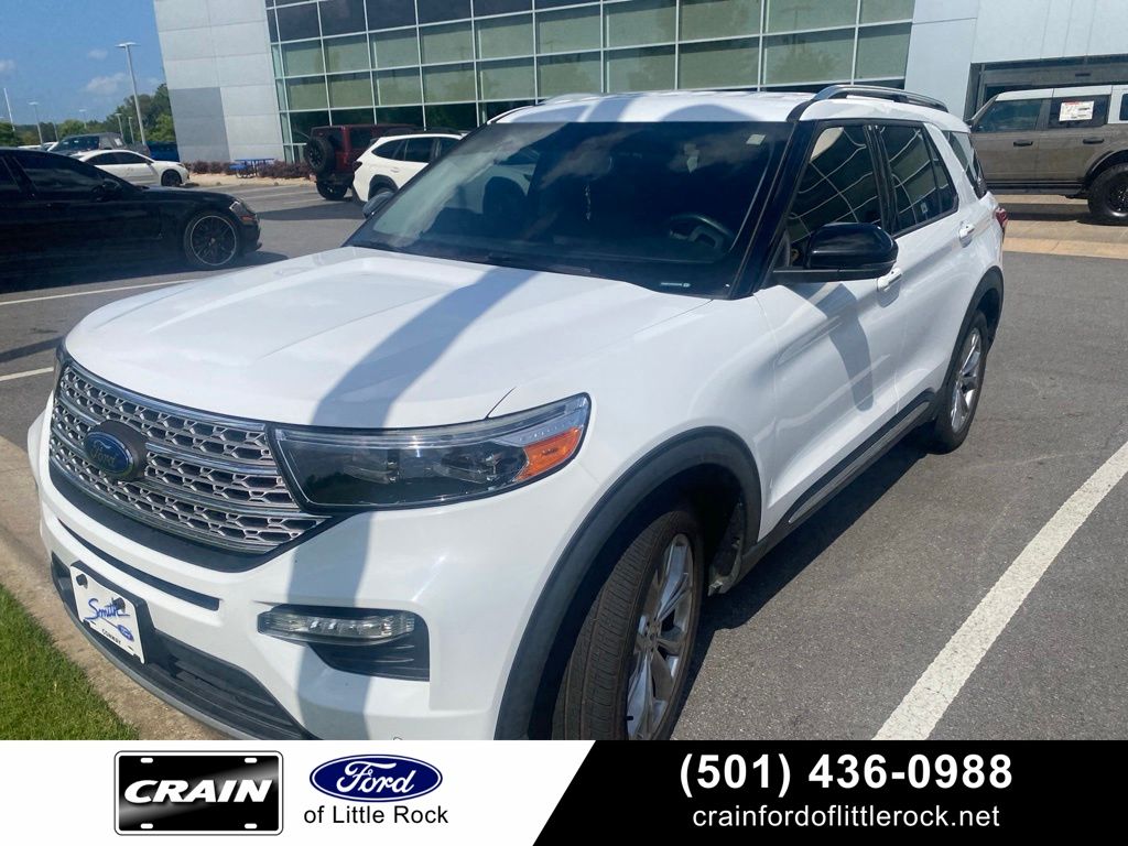 Oxford White 2021 Ford Explorer Limited RWD SUV / Crossover Rear-Wheel Drive Automatic