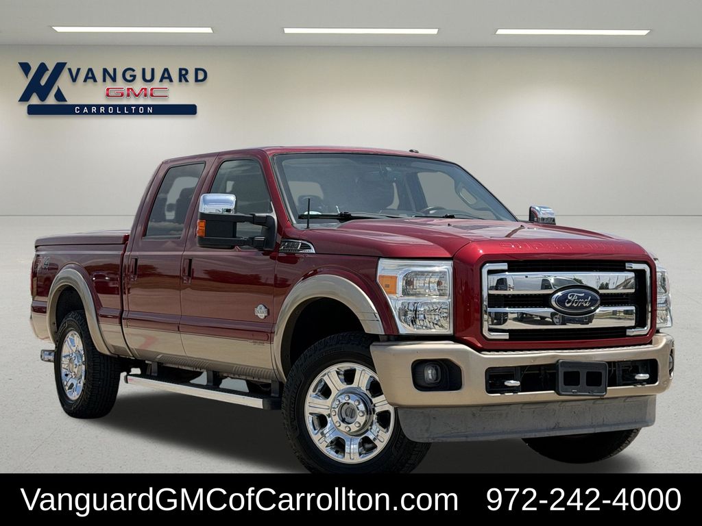 Ruby Red Metallic 2014 Ford F-250 Super Duty Pickup Truck Four-Wheel Drive 6-Speed Automatic Overdrive