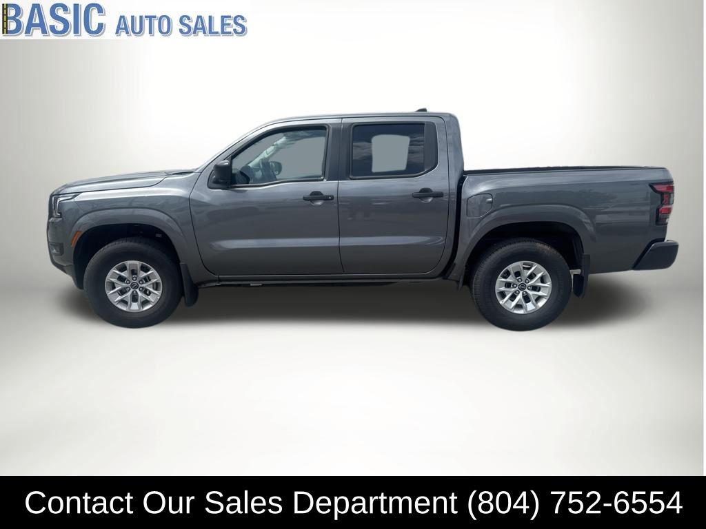 Gray (Gun Metallic) 2026 Nissan Frontier S Crew Cab 4WD Pickup Truck Four-Wheel Drive 9-Speed Automatic Overdrive