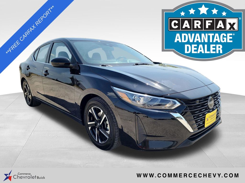 Super Black 2024 Nissan Sentra Sedan Front-Wheel Drive Continuously Variable Transmission