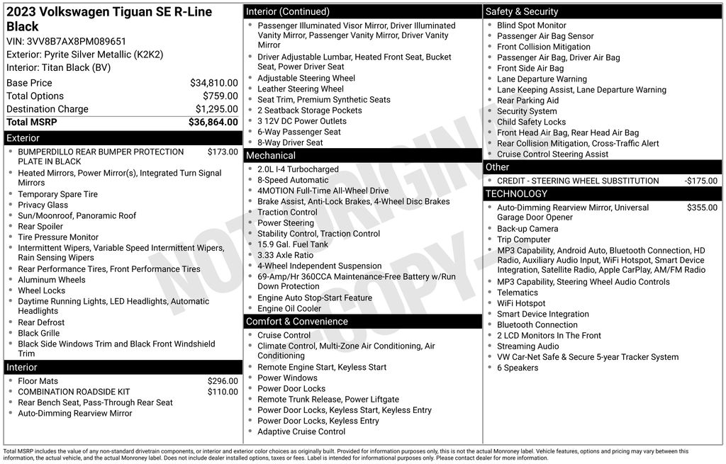 Used 2023 Volkswagen Tiguan SUV