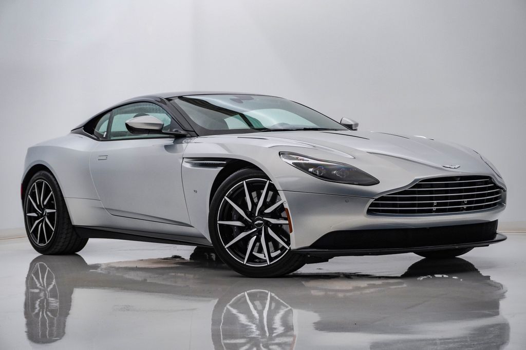 Lightning Silver 2017 Aston Martin DB11 Coupe Rear-Wheel Drive 8-Speed Automatic