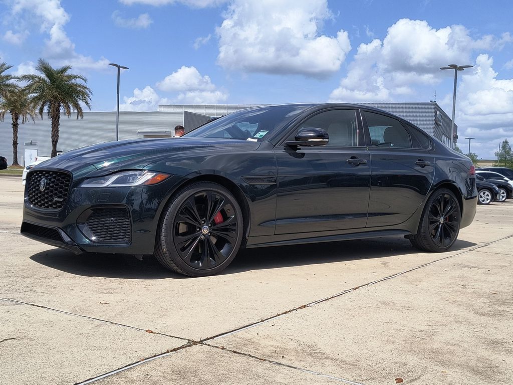 British Racing Green Metallic 2024 Jaguar XF P300 R-Dynamic SE AWD Sedan All-Wheel Drive 8-Speed Automatic