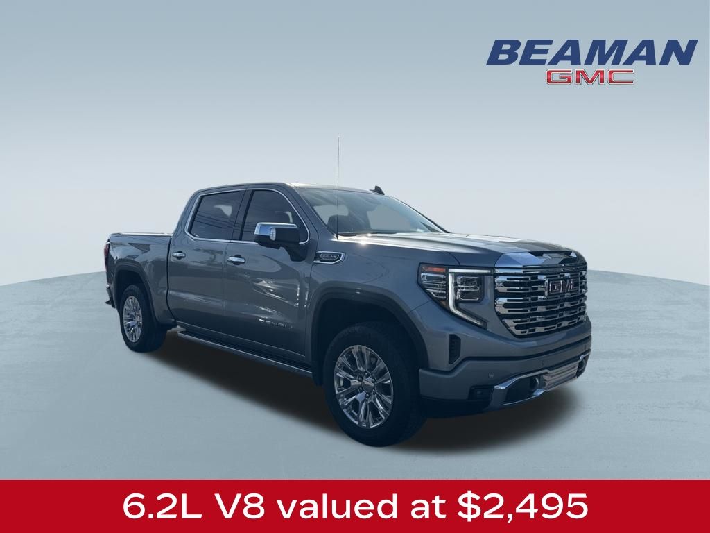 Sterling Metallic 2023 GMC Sierra 1500 Denali Crew Cab 4WD Pickup Truck Four-Wheel Drive Automatic