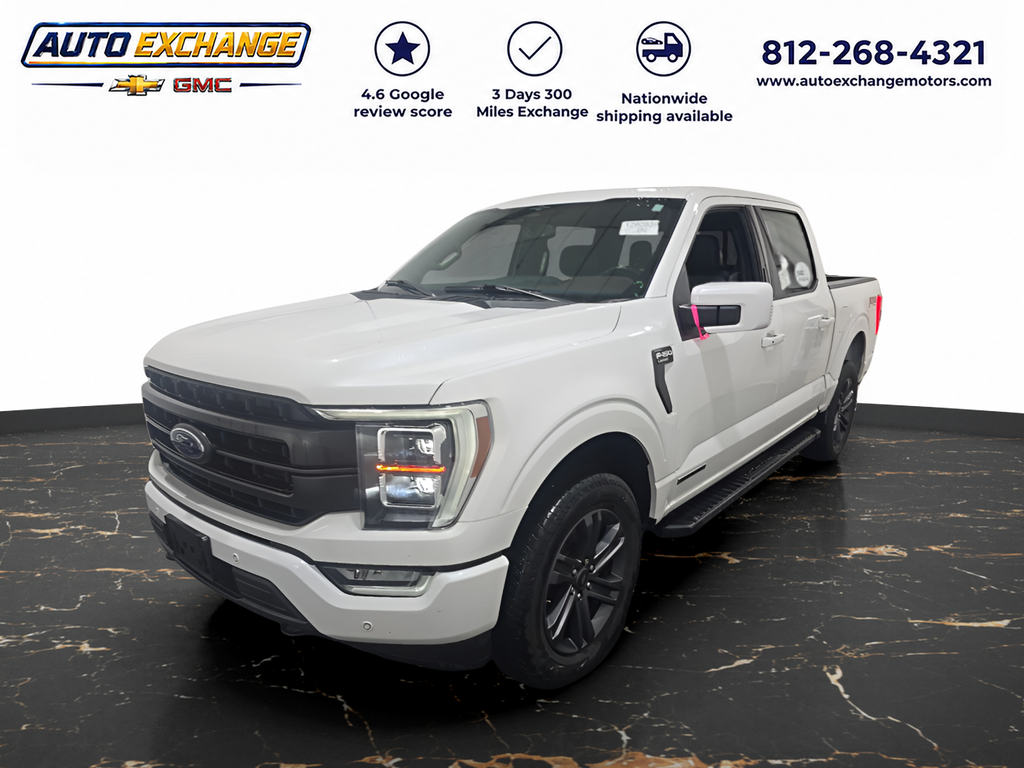 Star White Metallic Tri-Coat 2023 Ford F-150 Pickup Truck Four-Wheel Drive Automatic