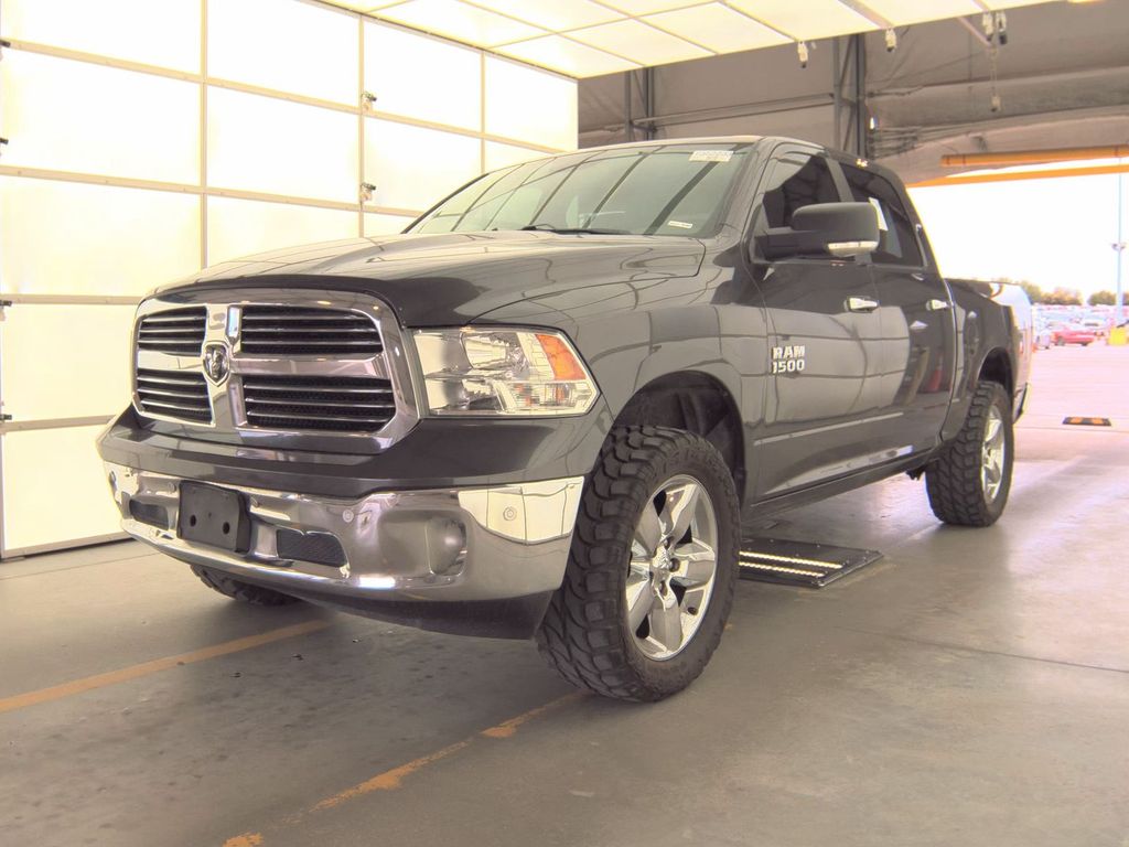 Gray (Granite Crystal Metallic Clearcoat) 2018 RAM 1500 Big Horn Crew Cab 4WD Pickup Truck Four-Wheel Drive 8-Speed Automatic