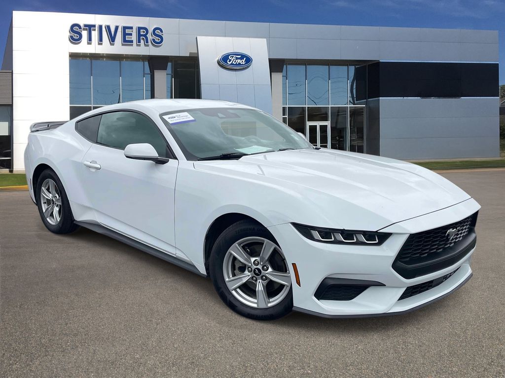 Oxford White 2024 Ford Mustang Coupe Rear-Wheel Drive Automatic