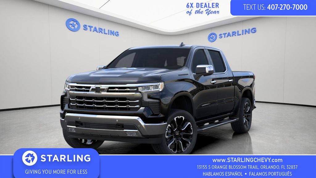 Black 2026 Chevrolet Silverado 1500 Pickup Truck Four-Wheel Drive Automatic